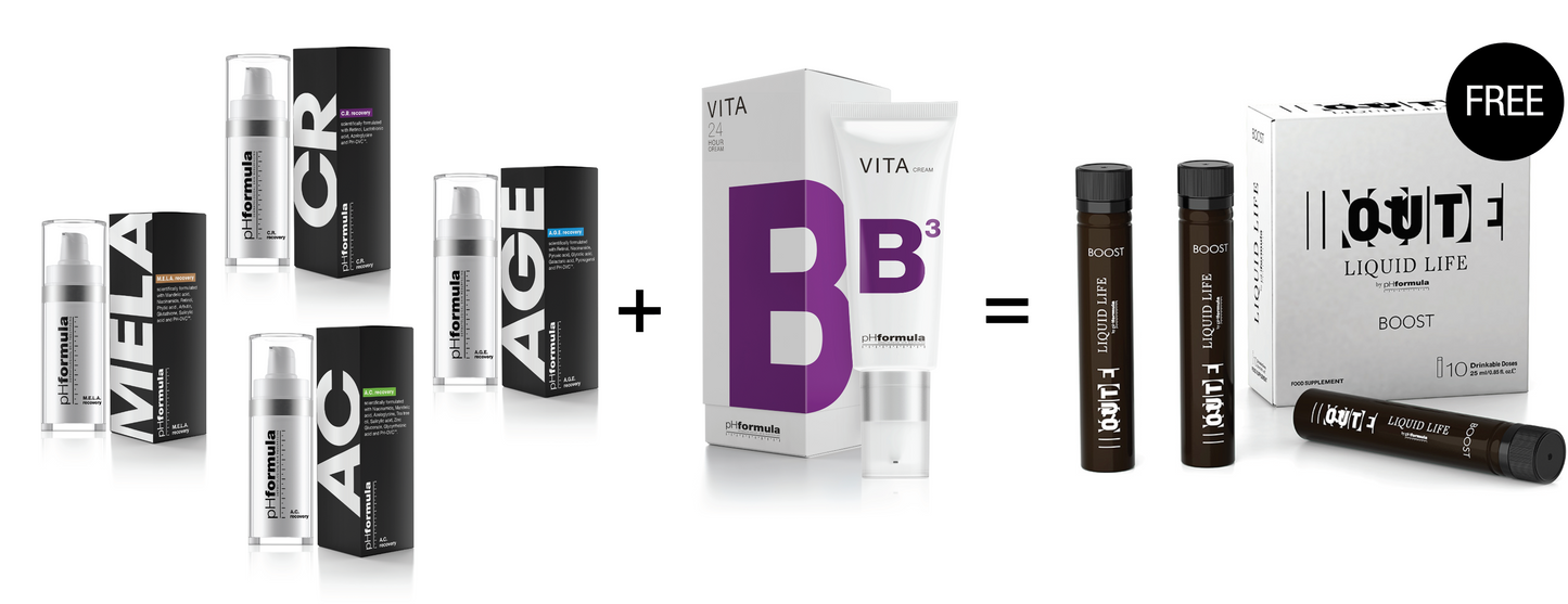 Mela Recovery, VITA B3, Liquid Life Boost Offer