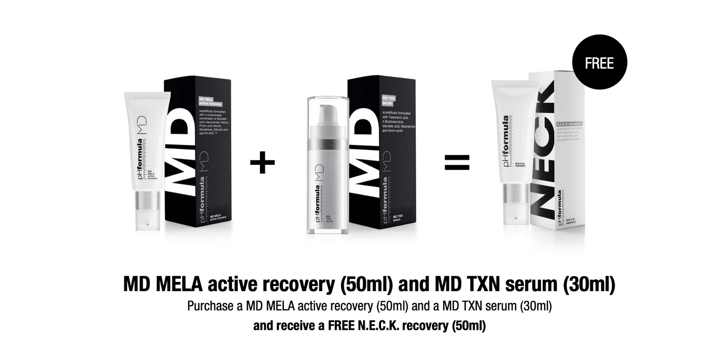 MD Mela Active  Recovery + MD TXN Serum
