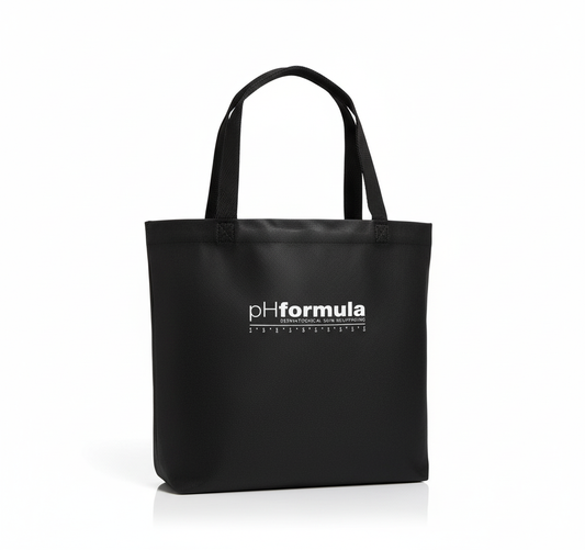 Black Woven Tote Bag